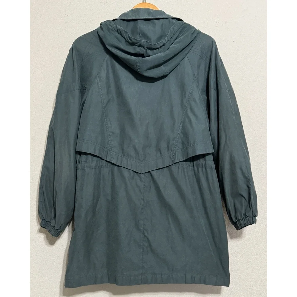 Y2K‎ Vintage Outbrook Womens Green Chore Coat L Full Zip & Button Vented